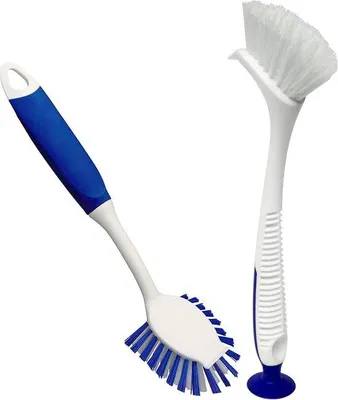 Image de Brosse de nettoyage pour évier de cuisine, 2 pièces