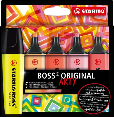 Produktbild von STABILO BOSS ORIGINAL, 5 Stück(e), Mehrfarbig, Meißel, Mehrfarbig, 70/24, 70/125, 70/140, 70/129, 70/40, Rechteck