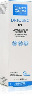 Image de DRIOSEC Gel anti-transpirant pour les mains et les pieds 75ML