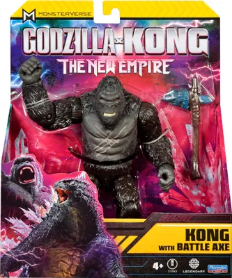 Produktbild von MonsterVerse Godzilla x Kong: Das e Imperium, 15 cm große Kampfnarben-Kong-Actionfigur, ikonische Sammlerfilmfigur, geeignet für Kinder ab 4 Jahren