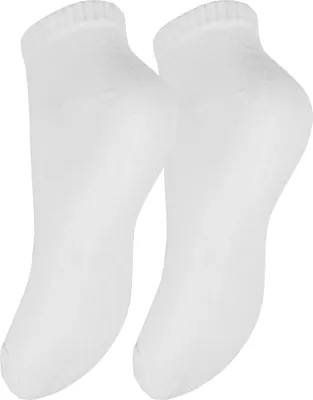 Obrázok produktu pre Ponožky - Dámske ponožky ( 4 páry ) Základné ponožky "White", veľkosť: 35-38 s pohodlnou rebrovanou manžetou, vysoký obsah bavlny