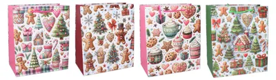Image de Sac cadeau L 31x42x12 cm NOËL
