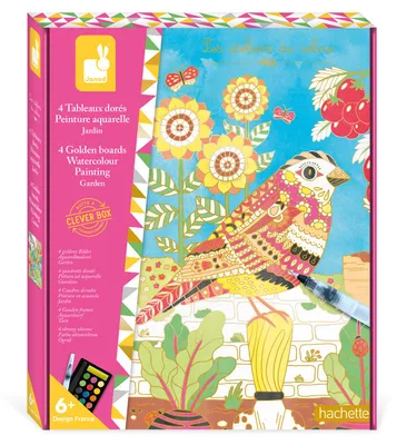 Produktbild von Janod Malset Bastelset - Goldenes Gartenbild zum Ausmalen kreativ