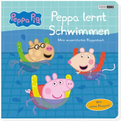 Produktbild von Peppa Pig: Peppa lernt Schwimmen - Mein wasserstarkes Klappenbuch