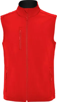Immagine prodotto di Roly SS6438 | Gilet in softshell Quebec da S a 3XL - Colore: Rosso 60 - Taglia: 3XL
