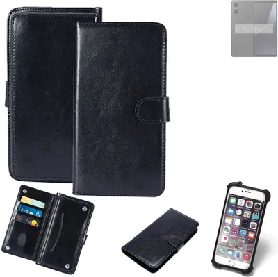 Produktbild von K-S-Trade 360° Hülle kompatibel mit Sony Xperia 10 VI schwarz Kunstleder Case BookCase WalletCase Kunstlederederhülle Handyhülle, Rundumschutz