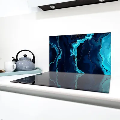 Imagen del producto de Protector de vitrocerámica para cocina, 90x52 cm, diseño mármol
