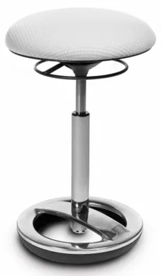 Produktbild von Topstar Stehhilfe ergonomisch SITNESS HIGH BOB Sitz-Steh-Hocker, Arbeitshocker höhenverstellbar bis 110 kg belastbar, Sitzhöhe 49 - 70 cm Stoff