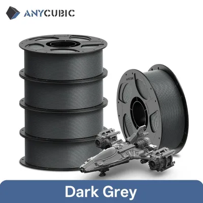 Produktbild von 3D-Drucker Filament - PETG - 1,75 mm - 5 kg - FDM/FFF - Dunkelgrau