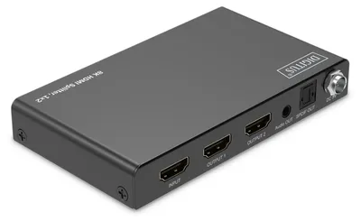 Produktbild von HDMI-Signalteiler 1:2 - 8K 60 Hz - HDR - Toslink- und 3,5-mm-Audioausgang - 1 Eingang, 2 Ausgänge