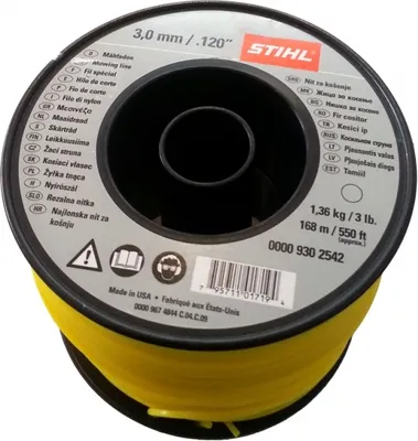 Produktbild von Stihl Mähfaden rund Ø 3,0 mm x 162,0 m gelb
