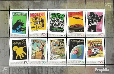 Produktbild von Briefmarken Australien 2006 Mi 2699-2708 Kleinbogen (kompl.Ausg.) postfrisch Musik