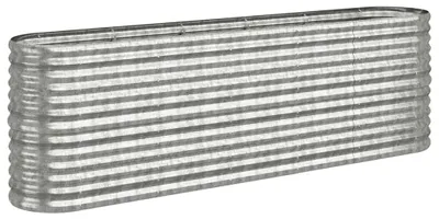 Obrázek produktu pro vidaXL Pozinkovaná ocelová vyvýšená postel 224x40x68 cm Stříbrná