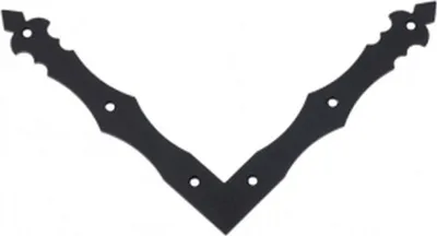 Immagine prodotto di Staffa per mobili, staffa angolare decorativa 200x200x30x3.0mm nero