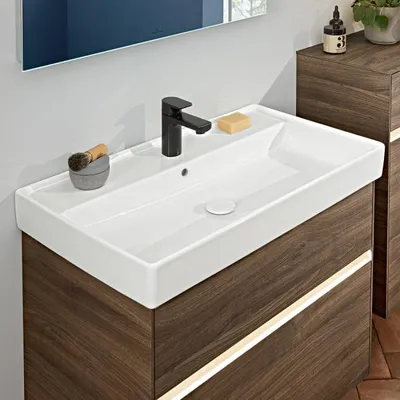 Produktbild von Villeroy & Boch Collaro Schrankwaschtisch 80 cm mit Überlauf, 1 Hahnloch