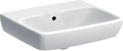 Immagine prodotto di Geberit Selnova Square - Lavamano 500x420 mm, con 1 foro per rubinetto, con troppopieno, bianco 500.301.01.7
