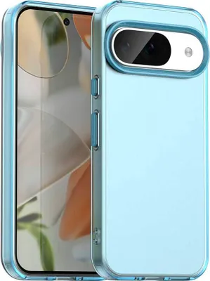 Produktbild von Handyhülle für Google Pixel 9 / 9 Pro Schlank Durchscheinend Matt Stoßfest Schutzhülle Blau