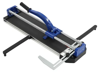 Image de Coupe-carreaux manuel - Machine à couper les carreaux de 80 cm - Double rail de guidage - Ligne laser infrarouge - Disque de coupe en tungstène - Coupe en angle de 0 à 90° - 80 cm