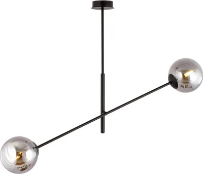 Obrázok produktu pre Emibig závesné svietidlo 2xE14 40W LINEAR 2 BLACK/GRAFIT 1167/2