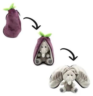 Obrázok produktu pre FLIPETZ 2v1 Plyšový slon/medveď Velvet