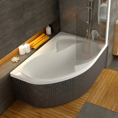 Immagine prodotto di Vasca da bagno angolare RAVAK ROSA II 150x105 cm destra bianco neve CJ21000000