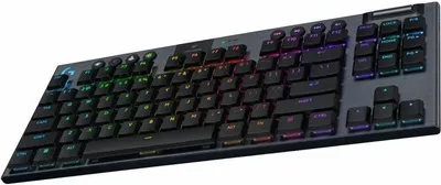 Produktbild von Logitech G G915 X LIGHTSPEED, Verkabelt & Kabellos, USB + RF Wireless + Bluetooth, Mechanischer Switch, QWERTY, LED, Schwarz