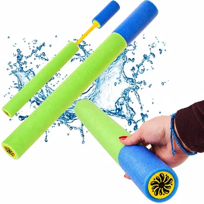 Zdjęcie produktu dla Pistolet na wode duża strzykawka na wodę 50 cm zielony piankowy sikawka do basenu ogrodu plaży dla dzieci