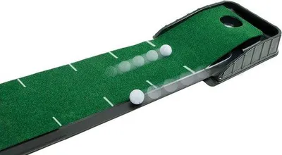Immagine prodotto di Sistema automatico per il putting nel golf, tappetino nero/verde da 7 pollici