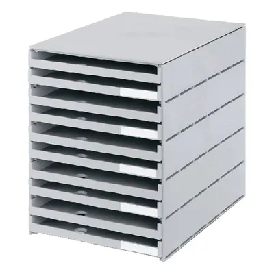 Produktbild von Styro - Ladenbox Val 10ldn Gray Open | 1 Stück