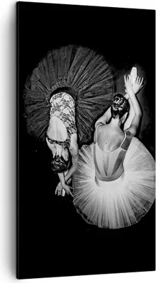 Produktbild von Bild auf Leinwand - Leinwandbild - Einteilig - Ballerinas Ballett Tanz - 45x80cm - Wand Bild - Wanddeko - Wandbilder - Leinwanddruck - Bilder - Wanddekoration - Leinwand bilder - PA45x80-5050