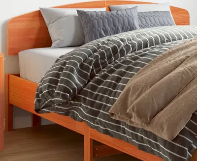 Produktbild von Design Kopfteil Wachsbraun 140 cm Massivholz Kiefer, Kopfteile 2024 Neu
