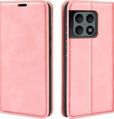 Produktbild von Mobigear Retro Slim  OnePlus 10 Pro Hülle Klapphülle Geldbörse - Pink
