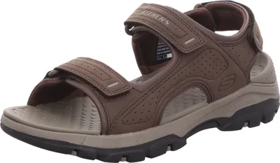 Image de Skechers Herren Sandaletten Tiefenfußbett marron