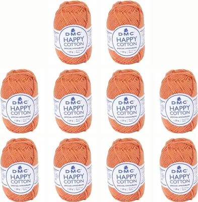 Image de 10 pelotes de DMC Happy Coton - fil souple 100 % coton, 392 (couleur 753)