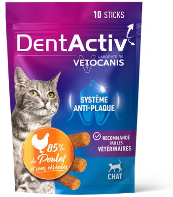 Immagine prodotto di DentActiv - 10 Sticks - VETOCANIS - Chicken Oral Hygiene for Cats
