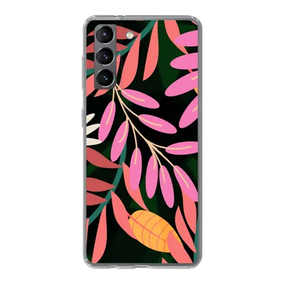 Produktbild von MuchoWow® Handyhülle Schutzhülle Hülle für Samsung Galaxy S21 Tropisch - Blumen - Muster Silikon Softcase Handy Hülle - Softcase