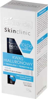 A product box for Bielenda Skin Clinic Hyaluronic Acid Serum.