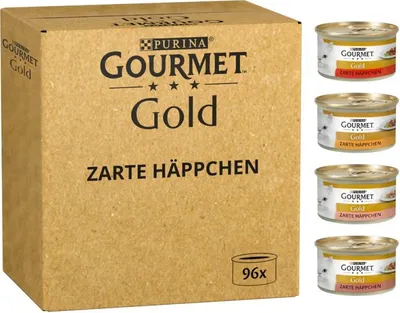 Produktbild von PURINA GOURMET GOLD Stücke in Sauce Mix 4 Geschmacksrichtungen - Nassfutter für Katzen - 96x85g