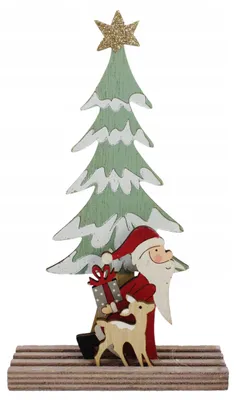 Produktbild von MAG Holz-Weihnachtsbaumfigur 20 cm Tischdekoration Festlich