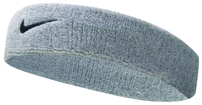 Zdjęcie produktu dla Opaska na głowę Nike Swoosh Matowa srebrno-czarna szara