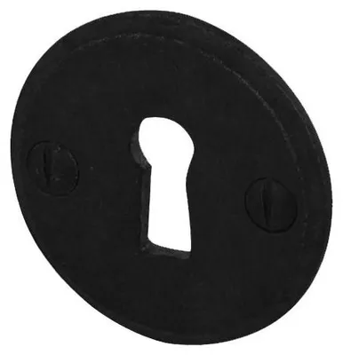 Produktbild von Türschloss Ø 43 mm BRIONNE schwarz Sherardisiert - Schlüssel i - 1050712SN