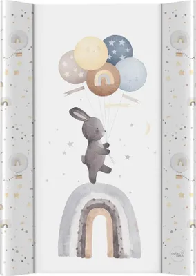 Obrázek produktu pro CEBA BABY Podložka přebalovací 2-hranná s pevnou deskou (50x70) Basic Rainbow Walk
