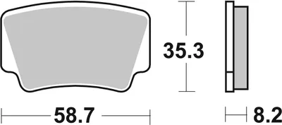Produktbild von Bremsbelag SBS 867RSI (Satz pro Scheibe) Offroad Racing Sinter
