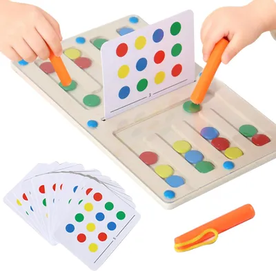 Image de Jeu magnétique de labyrinthe, jouet en bois, jeu de tri, jeux pour enfants à partir de 3, 4 et 5 ans, jouet en bois pour trier les couleurs, jeux éducatifs, labyrinthe, jouet éducatif