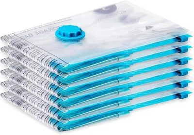Produktbild von Famanu Vakuumverpackungsbeutel für Kleidung - 6 Stück - 40 x 60 cm - BPA-frei