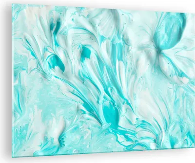 Produktbild von Bilder auf glas - Blume Abstraktion - 70x50cm - Glasbilder - Wandbilder - Kunstdruck - zum Aufhängen bereit - Wanddekoration aus Glas - Glas Bilder - Wandbild auf Glas - Einteilig - GAA70x50-3827