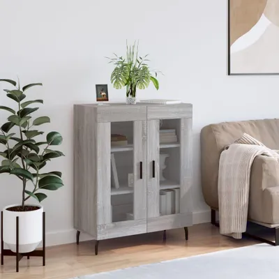 Obrázek produktu pro vidaXL Příborník Grey Sonoma 69,5x34x90 cm výrobek ze dřeva