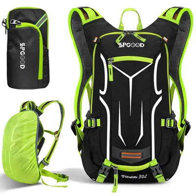 Immagine prodotto di Zaino da bicicletta da 20 litri, impermeabile, con coperture antipioggia, ideale per mountain bike