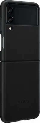 Image de Coque pour Samsung Galaxy Z Flip 3 Premium Cuir Noire Samsung