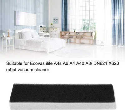 Produktbild von HEPA-Filter für Robotstäubler - 5er-Pack - Ersatzfilter - Hohe Qualität - Geeignet für Ecovacs Ilife Modelle - Leichter Einbau - Staubsaugerfilter